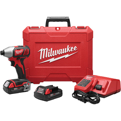 Trousse de tournevis &agrave; percussion hexagonal M18, 1/4", 1500 lb-po Couple max., 18 V, Lithium-ion Seaboard Timber Mart