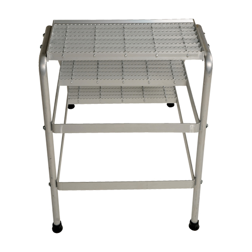 Aluminum Step Stand, 3 Steps, 34-9/16" x 22-13/16" x 30" High Seaboard Timber Mart