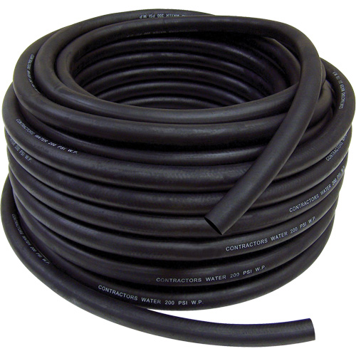 Contractor's Water Discharge Garden Hose, Rubber, 3/4" dia. x 50' Seaboard Timber Mart