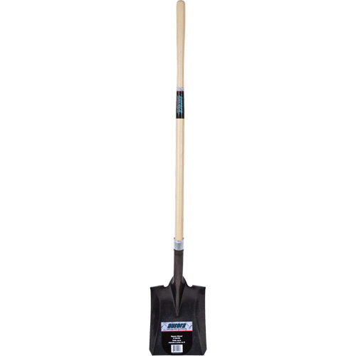 Heavy-Duty Square Shovel, Hardwood, Carbon Steel Blade, Straight Handle, 48" Long Seaboard Timber Mart