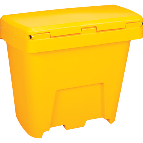 Bacs d'entreposage pour sel & sable, Avec Moraillon, 21" x 27" x 26", 4,24 pi³, Jaune Seaboard Timber Mart