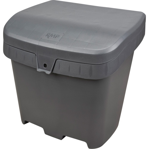 Salt & Sand Storage Bins, With Hasp, 21" x 27" x 26", 4.24 cu. ft., Grey Seaboard Timber Mart