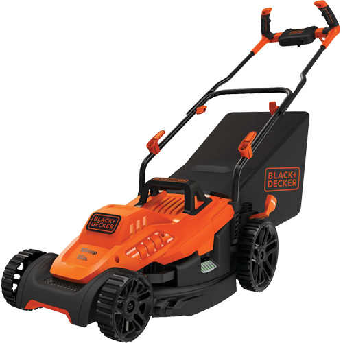 Lawn Mower with Comfort Grip Handle, Push Walk-Behind, Electric, 15" Cutting Width Seaboard Timber Mart