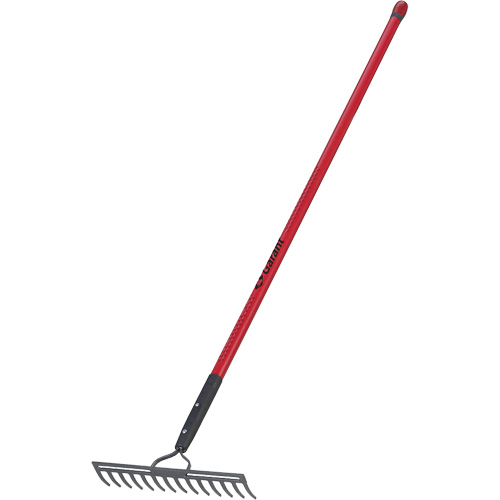 Level Rake, Fibreglass Handle, 14" W, Forged Steel Blade, 14 Tines Seaboard Timber Mart