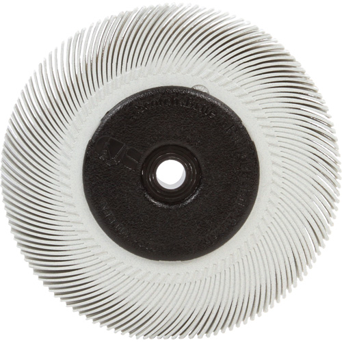 Brosse radiale en soies Scotch-Brite, C&eacute;ramique, Grain 120, 6" dia. Seaboard Timber Mart