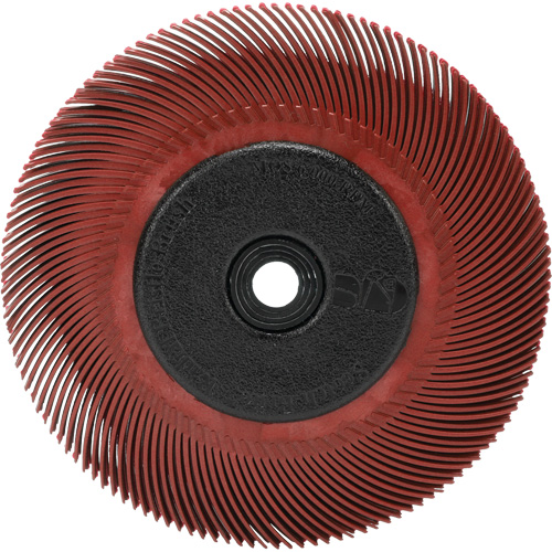 RADIAL BRISTLE BRUSH T-C6" With  ADAPTOR 220, Ceramic, 220 Grit, 6" Dia. Seaboard Timber Mart
