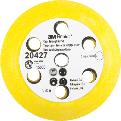 Ensemble pour disque de ponçage net Hookit, dia 3" Seaboard Timber Mart