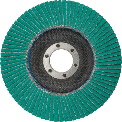 Flap Wheels - 577F Flap Discs, 4-1/2" x 7/8", Type 29, 60 Grit, Zirconium Seaboard Timber Mart