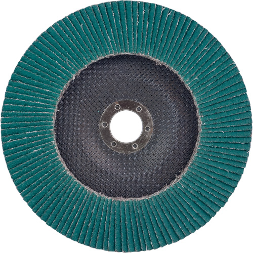 Disque &agrave; lamelles 577F, 7" x 5/8"-11, Type 27, Grain 36, Alumine de zirconium Seaboard Timber Mart
