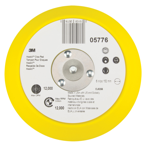 Patin pour disque Hookit, dia 6" Seaboard Timber Mart
