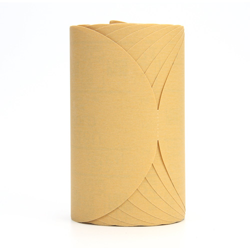Rouleau de disques abrasifs dor&eacute;s en papier Stikit 216U, 6" dia., Grain P320, Oxyde d'aluminium Seaboard Timber Mart