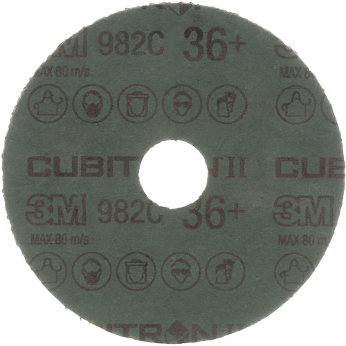 Disques en fibre mod&egrave;le 982C Cubitron II , Grain de c&eacute;ramique, 36+, 4-1/2" Dia x 7/8" Arbre Seaboard Timber Mart