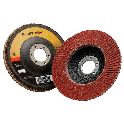 Cubitron II Flap Disc 967A, 4-1/2" x 7/8", Type 29, 40+ Grit, Ceramic Seaboard Timber Mart