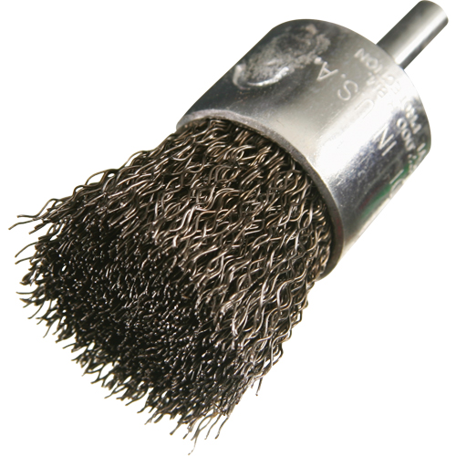Brosse mont&eacute;es &agrave; fils cr&ecirc;p&eacute;s, 1/2", Fils 0,005", Tige 1/4" Seaboard Timber Mart