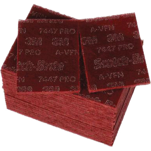 Tampons manuels Scotch-Brite 7447, Oxyde d'aluminium, 9" x 6", Grain Tr&egrave;s fin Seaboard Timber Mart