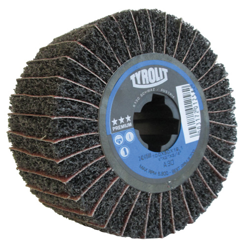 Pro-Line Surface Conditioning Drum, 4" Dia. x 2" W, 3/4" Arbor, 80 Grit, Aluminum Oxide Seaboard Timber Mart