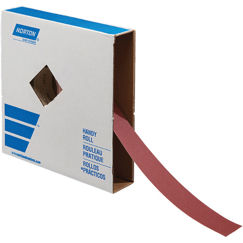 Rouleau de toile abrasive pour m&eacute;tal, Oxyde d'aluminium, 2" la x 150' lo, Grain 60 Seaboard Timber Mart