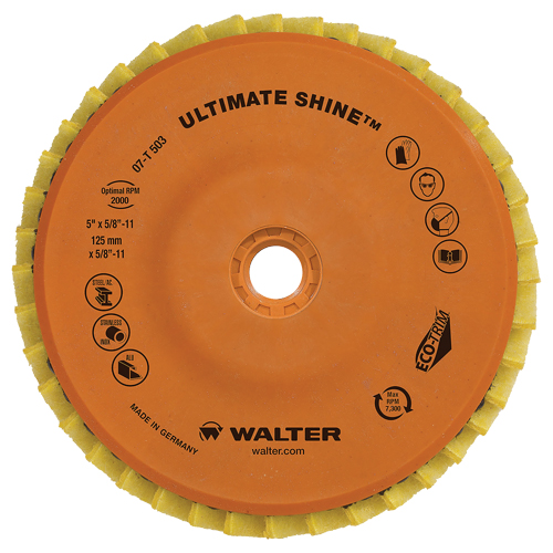 Disque &agrave; lamelles Ultimate Shine, 4-1/2" x 5/8"-11, Type 27, Grain Tr&egrave;s fin, Zirconium Seaboard Timber Mart