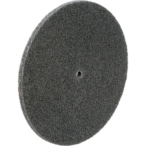 Meule unitaris&eacute;e EXL Scotch-Brite, 6" x 1/4", Arbre de 1/4", Grain de Fin, Carbure de silicium Seaboard Timber Mart