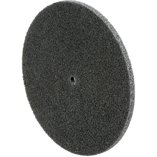 Meule unitaris&eacute;e EXL Scotch-Brite, 6" x 1/4", Arbre de 1/4", Grain de Fin, Carbure de silicium Seaboard Timber Mart