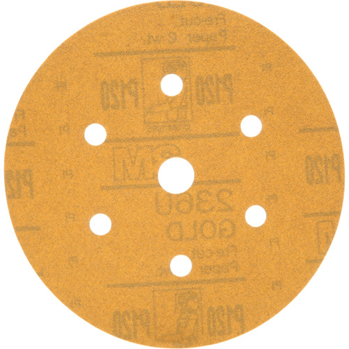 Hookit Dust-Free Sanding Disc, 6" Dia., P120 Grit, Aluminum Oxide, C-Weight Seaboard Timber Mart