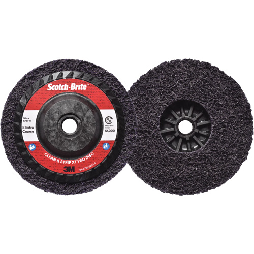 Scotch-Brite Clean & Strip XT Pro Disc, 5" Dia., Extra Coarse Grit, Silicon Carbide Seaboard Timber Mart
