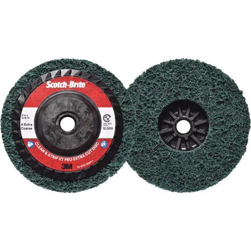 Disque extra coupe  Clean and Strip  XT Pro Scotch-Brite, 5" dia., Grain Extra grossier, Oxyde d'aluminium Seaboard Timber Mart