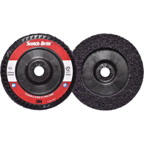 Disque  Clean and Strip  XT Pro Scotch-Brite, 7" dia., Grain Extra grossier, Carbure de silicium Seaboard Timber Mart