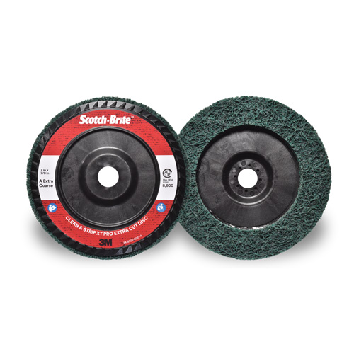 Disque extra coupe  Clean and Strip  XT Pro Scotch-Brite, 7" dia., Grain Extra grossier, Oxyde d'aluminium Seaboard Timber Mart