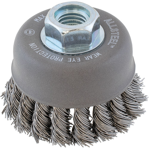 Brosse m&eacute;tallique AllSteel, 3" dia. x 5/8"-11 arbre Seaboard Timber Mart