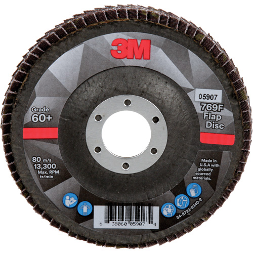 Disque &agrave; lamelles &agrave; changement rapide 769F, 4-1/2" x 7/8", Type 29, Grain 60+, C&eacute;ramique Seaboard Timber Mart