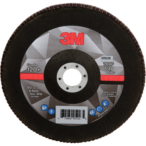Disque &agrave; lamelles &agrave; changement rapide 769F, 7" x 7/8", Type 27, Grain 120+, Oxyde d'aluminium/C&eacute;ramique Seaboard Timber Mart