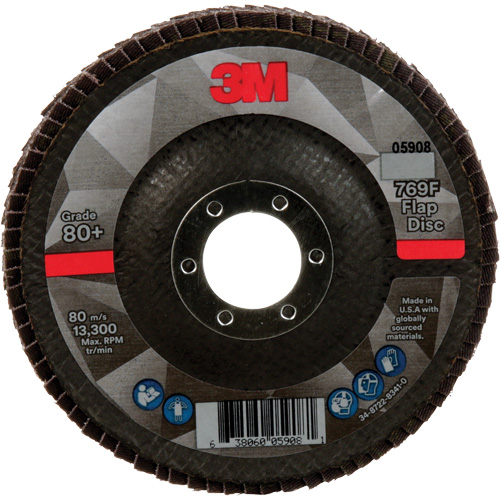 Disque &agrave; lamelles &agrave; changement rapide 769F, 4-1/2" x 7/8", Type 29, Grain 80+, C&eacute;ramique Seaboard Timber Mart