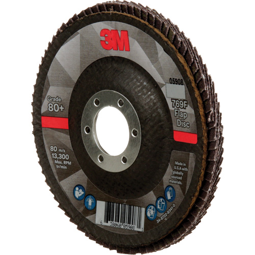Disque &agrave; lamelles &agrave; changement rapide 769F, 4-1/2" x 7/8", Type 29, Grain 80+, C&eacute;ramique Seaboard Timber Mart