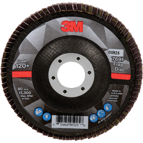 769F Quick Change Flap Disc, 4-1/2" x 7/8", Type 29, 120+ Grit, Ceramic Seaboard Timber Mart