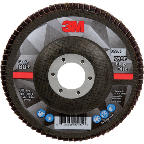 769F Quick Change Flap Disc, 4-1/2" x 7/8", Type 27, 80+ Grit, Ceramic Seaboard Timber Mart