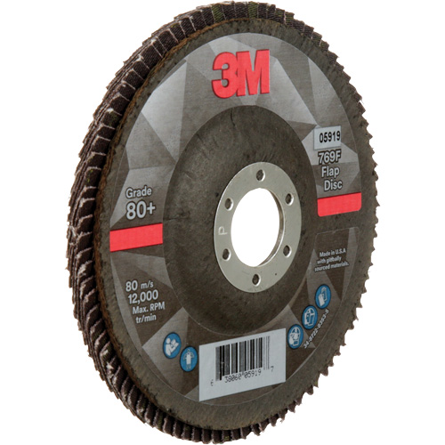 769F Quick Change Flap Disc, 5" x 7/8", Type 27, 80+ Grit, Ceramic Seaboard Timber Mart