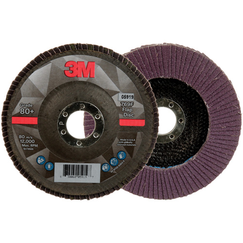 769F Quick Change Flap Disc, 5" x 7/8", Type 27, 80+ Grit, Ceramic Seaboard Timber Mart