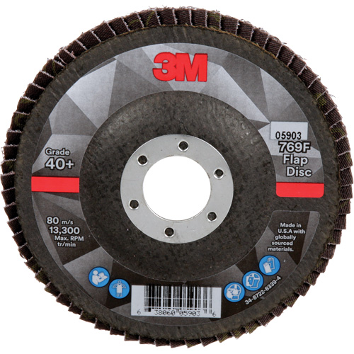 769F Quick Change Flap Disc, 4-1/2" x 7/8", Type 27, 40+ Grit, Ceramic Seaboard Timber Mart