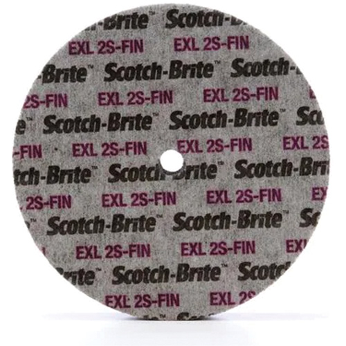 Meule unitaris&eacute;e EXL Scotch-Brite, 6" x 1/4", Arbre de 1/4", Grain de Fin, Carbure de silicium Seaboard Timber Mart