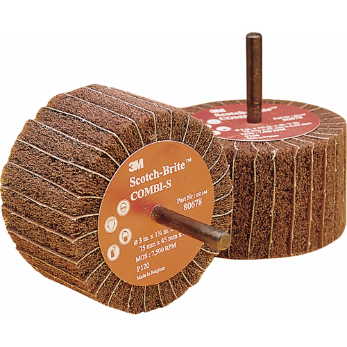Combi Wheels, 3" Dia. x 1-3/4" W, 1/4" Arbor, Aluminum Oxide Seaboard Timber Mart