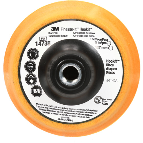 Finesse-it Hookit Disc Pad, 5" Dia. Seaboard Timber Mart