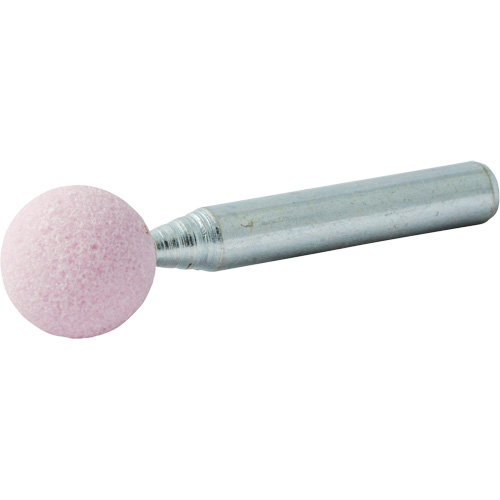 Vitrified Bond Mounted Point, B121, Aluminum Oxide, 1/2" Dia., 1/2" L, 80 Grit Seaboard Timber Mart