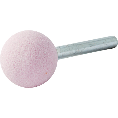 Vitrified Bond Mounted Point, A25, Aluminum Oxide, 1" Dia., 1" L, 80 Grit Seaboard Timber Mart