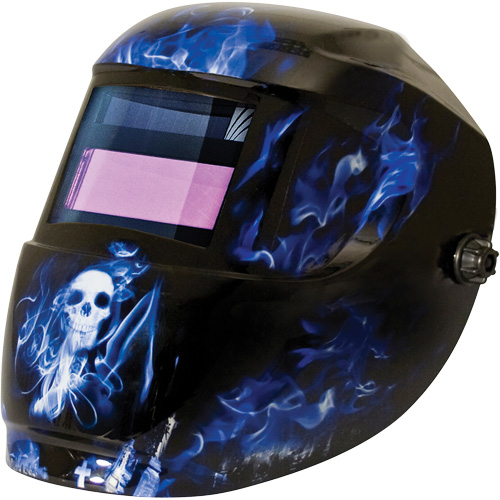 Masque de soudage Carrera ArcOne, 2" lo x 3" la Champ de vision, Teinte 9 - 13, Bleu Seaboard Timber Mart