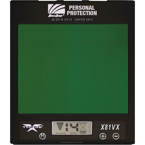 ArcOne&reg; Xtreme Auto-Darkening Lense, 4-1/2" W x 5-1/2" H Viewing Area, For Use With Xtreme&reg; Seaboard Timber Mart