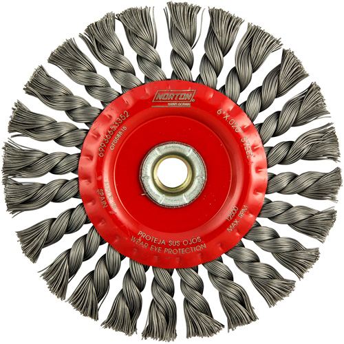 Roue compl&egrave;te de c&acirc;ble de torsion, Dia. 6", Fils 0,023", Arbre 5/8"-11, Acier Seaboard Timber Mart