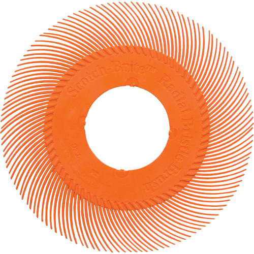 Brosse radiale en soies de pr&eacute;cision type C PN-RB sans adaptateur Scotch-Brite , C&eacute;ramique, Grain 80+, 6" dia. Seaboard Timber Mart