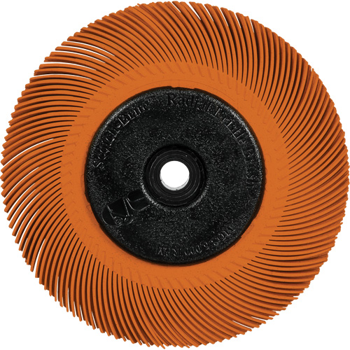 Scotch-Brite Type C Precision Radial Bristle Brush PN-RB with Adapter, Ceramic, 80+ Grit, 6" Dia. Seaboard Timber Mart