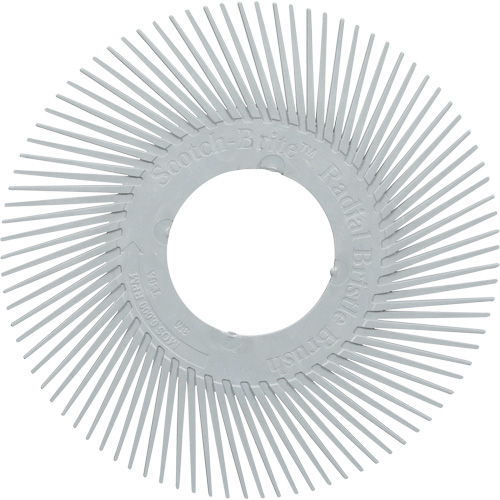 Scotch-Brite Type A Precision Radial Bristle Brush PN-RB without Adapter, Ceramic, 120+ Grit, 6" Dia. Seaboard Timber Mart